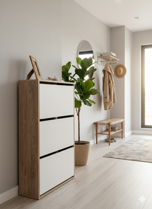 Meuble chaussure blanc